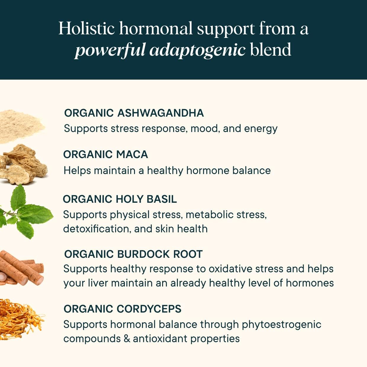 Organic Prebiotics, Probiotics & Hormone Balance Bundle: Vegan Capsules with Lactobacillus, Ashwagandha, Burdock Root, Cordyceps - Support Vaginal Health, Candida & Hormonal Balance