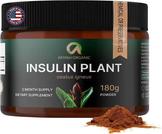 Organic Premium Quality Costus Igneus (Insulin Plant) Powder - No Bad Taste - 2 Month Supply - Made in USA - Health Support Program