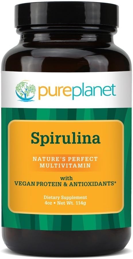 Organic Premium Spirulina Powder - 4 oz - Pure Planet