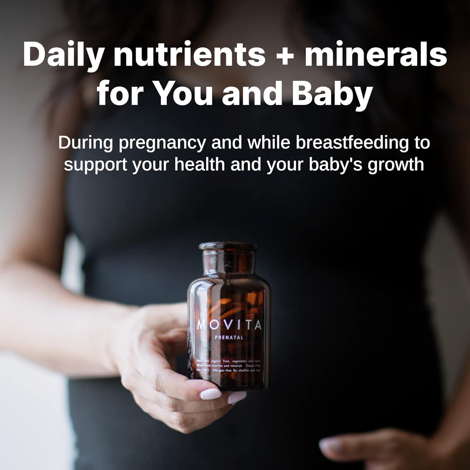 Organic Prenatal Multivitamin with Fermented Whole Foods - Supports Pregnancy & Fetal Development - Vegan & Gluten-Free - 30-Day Supply