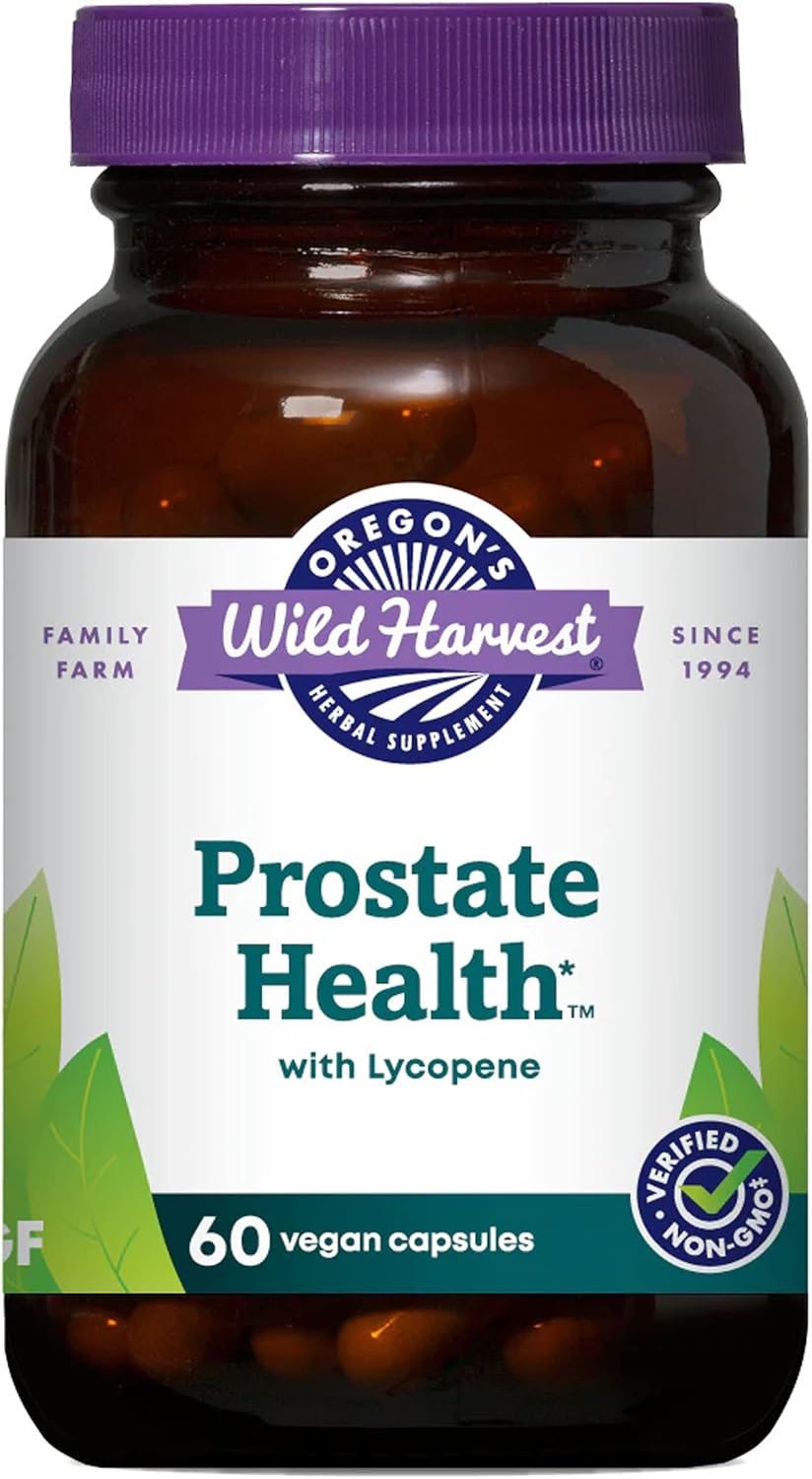 Organic Prostate Health Supplement with Lycopene - 60 Capsules by Oregon's Wild Harvest