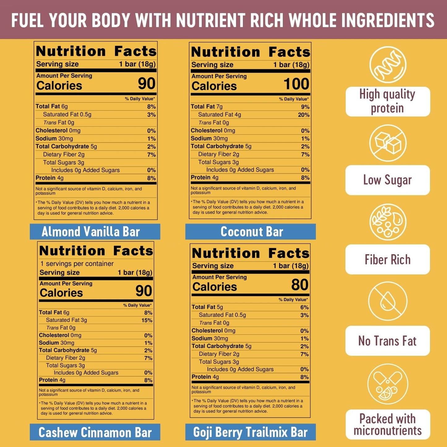 Organic Protein Bars Mini Variety Pack - Premium Nuts & Egg White Protein - Paleo, Gluten & GMO Free - 16 Mini Bars