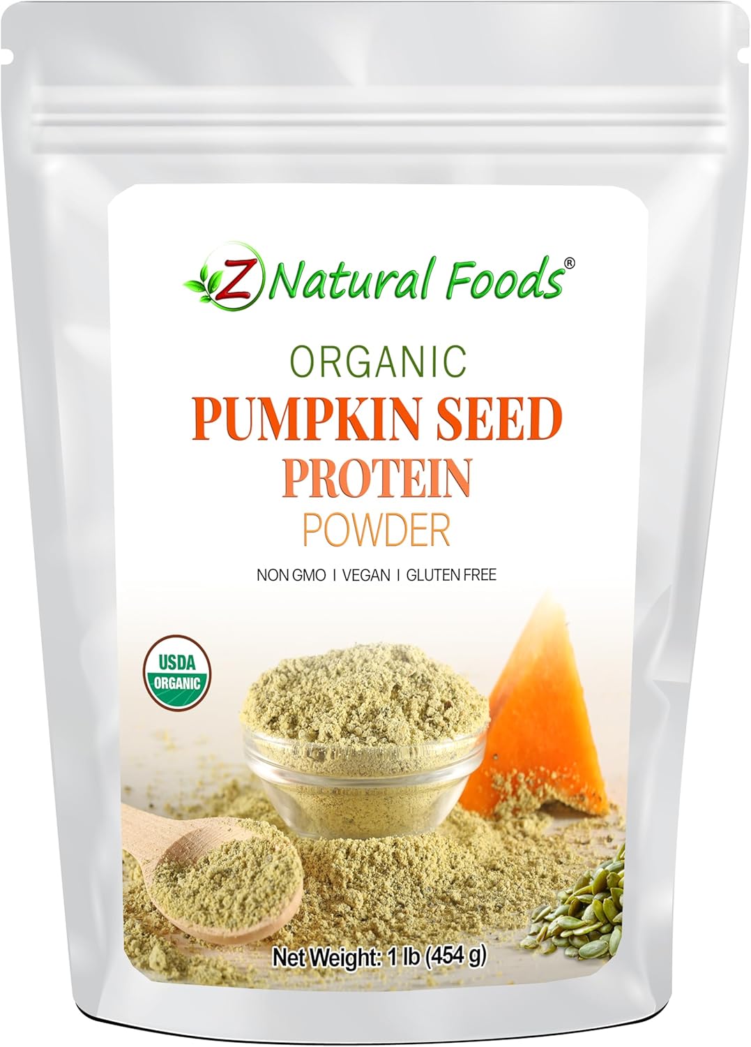 Organic Pumpkin Protein Powder - Cold Pressed, Unflavored, Unsweetened Superfood Supplement - Raw, Vegan, Gluten Free - 1 lb
