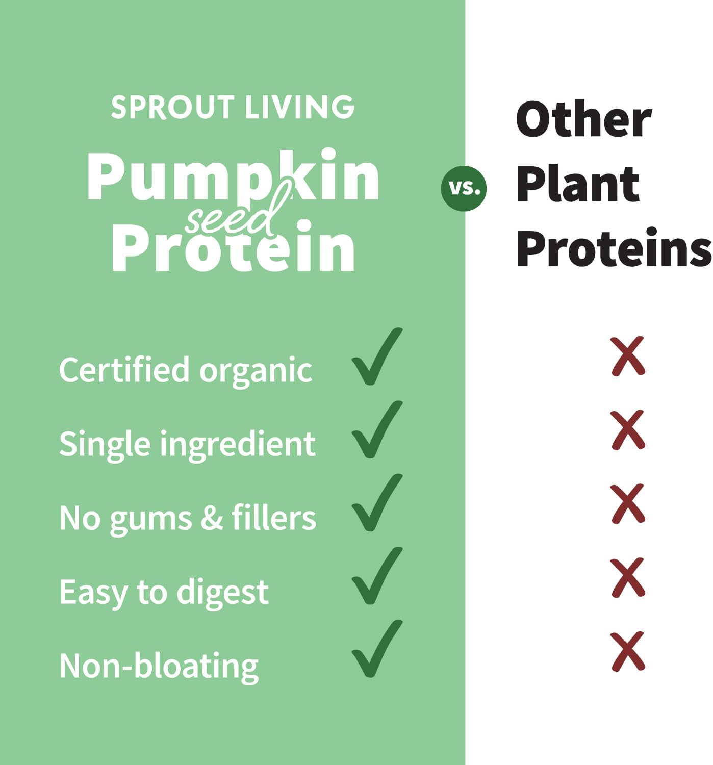 Organic Pumpkin Seed Protein Powder - 20g Plant Based Protein, Non-Dairy, Non-GMO, Vegan, Gluten-Free, Keto Mix - 1lb - BoostGo Australia