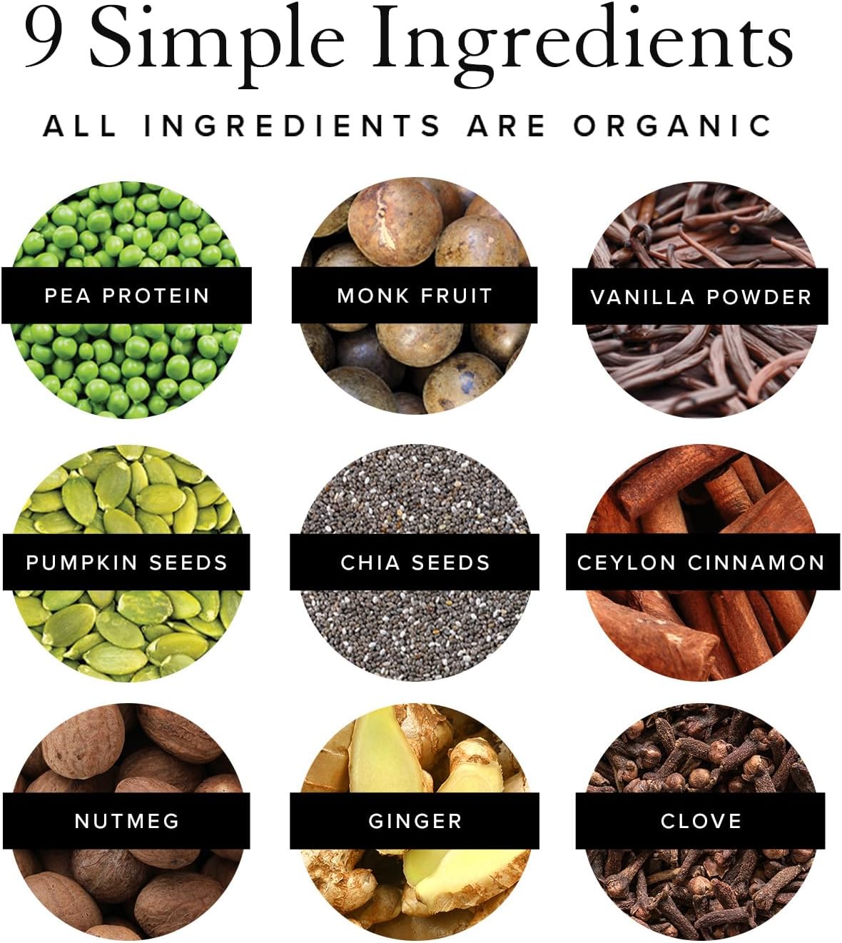 Organic Pumpkin Spice Vegan Pea Protein Powder | 20g Plant-Based Protein | 20 Servings | Keto-Friendly | Gluten & Dairy Free | Low Carb | No Sugar Added - BoostGo Australia