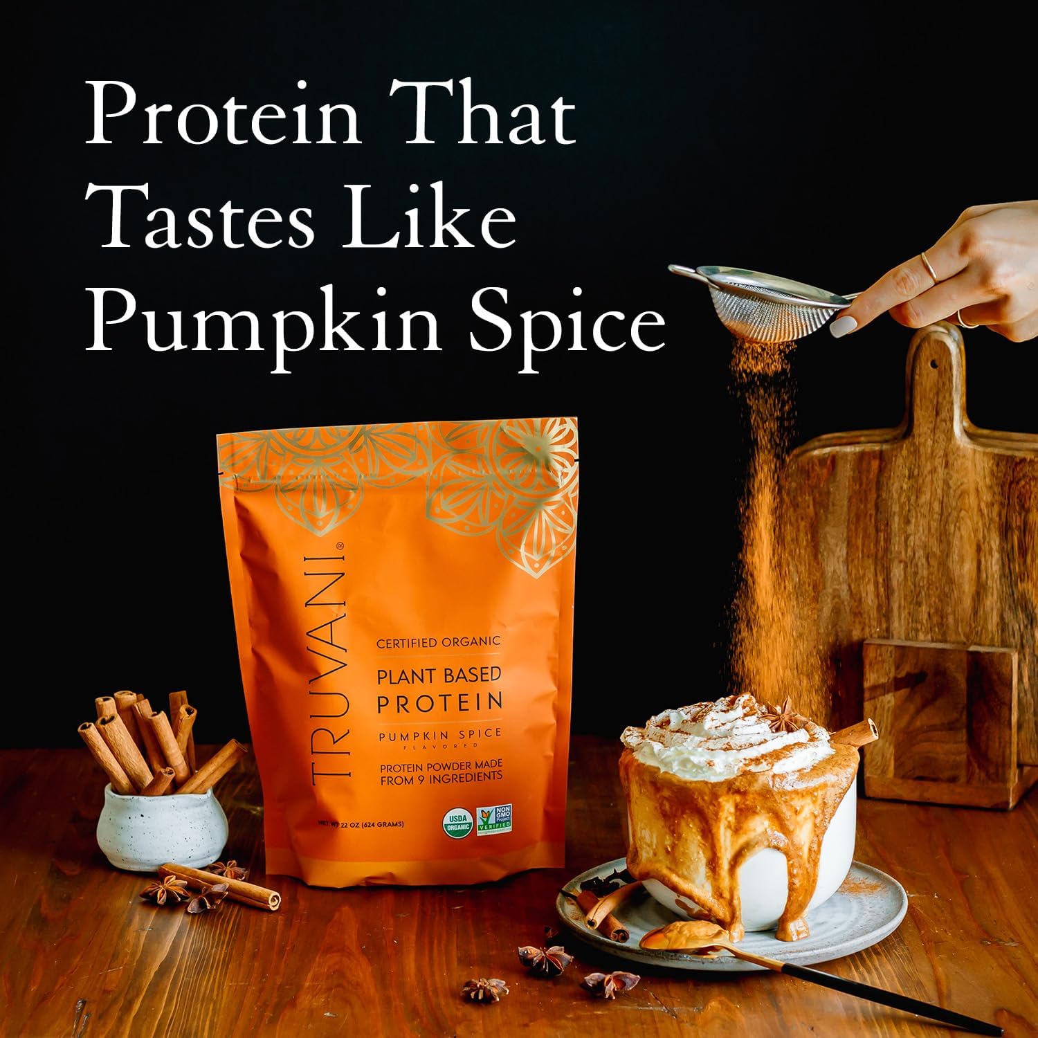 Organic Pumpkin Spice Vegan Pea Protein Powder | 20g Plant-Based Protein | 20 Servings | Keto-Friendly | Gluten & Dairy Free | Low Carb | No Sugar Added - BoostGo Australia