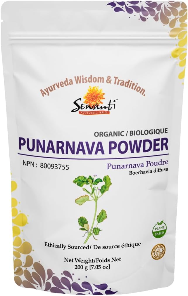 Organic Punarnava Powder - Ayurvedic Supplement for Liver Health & Immune System - 200g