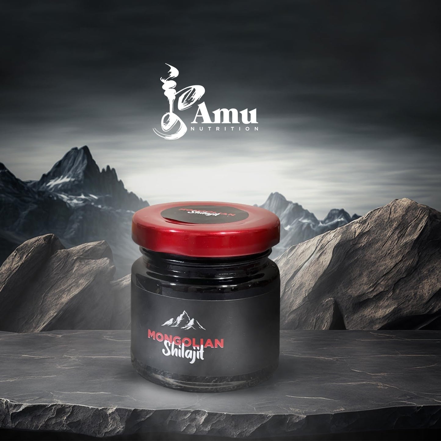 Organic Pure Himalayan Shilajit from Mongolia - Rich in Fulvic Acid Trace Minerals - 80g