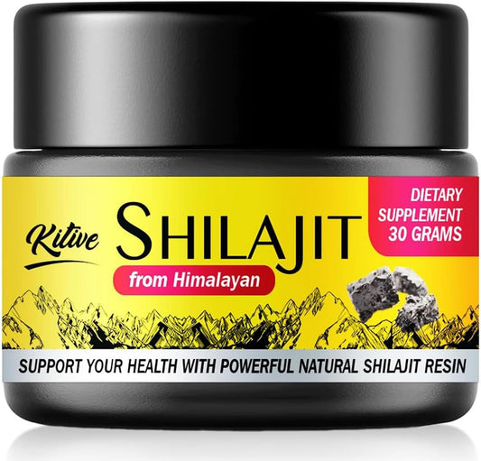 Organic Pure Himalayan Shilajit Resin 30g for Men and Women by KITIVE