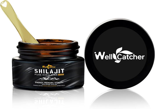 Organic Pure Himalayan Shilajit Resin Supplement 600MG for Energy and Immunity - Rich in 85+ Trace Minerals and 75%+ Fulvic Acid - 50 Servings for Men and Women