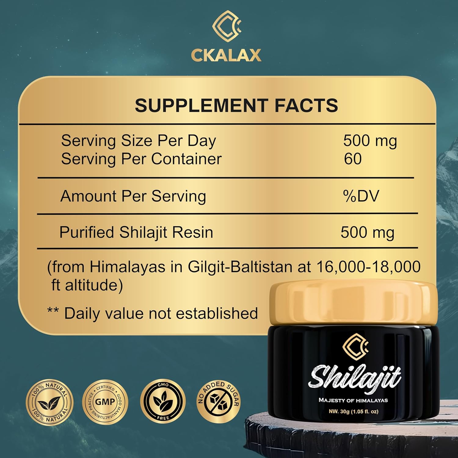 Organic Pure Himalayan Shilajit Resin Supplement | Rich in 85+ Trace Minerals & 67% Fulvic Acid | Boost Energy, Vitality, Detox | Vegan, Non-GMO | Lab Tested | 30g