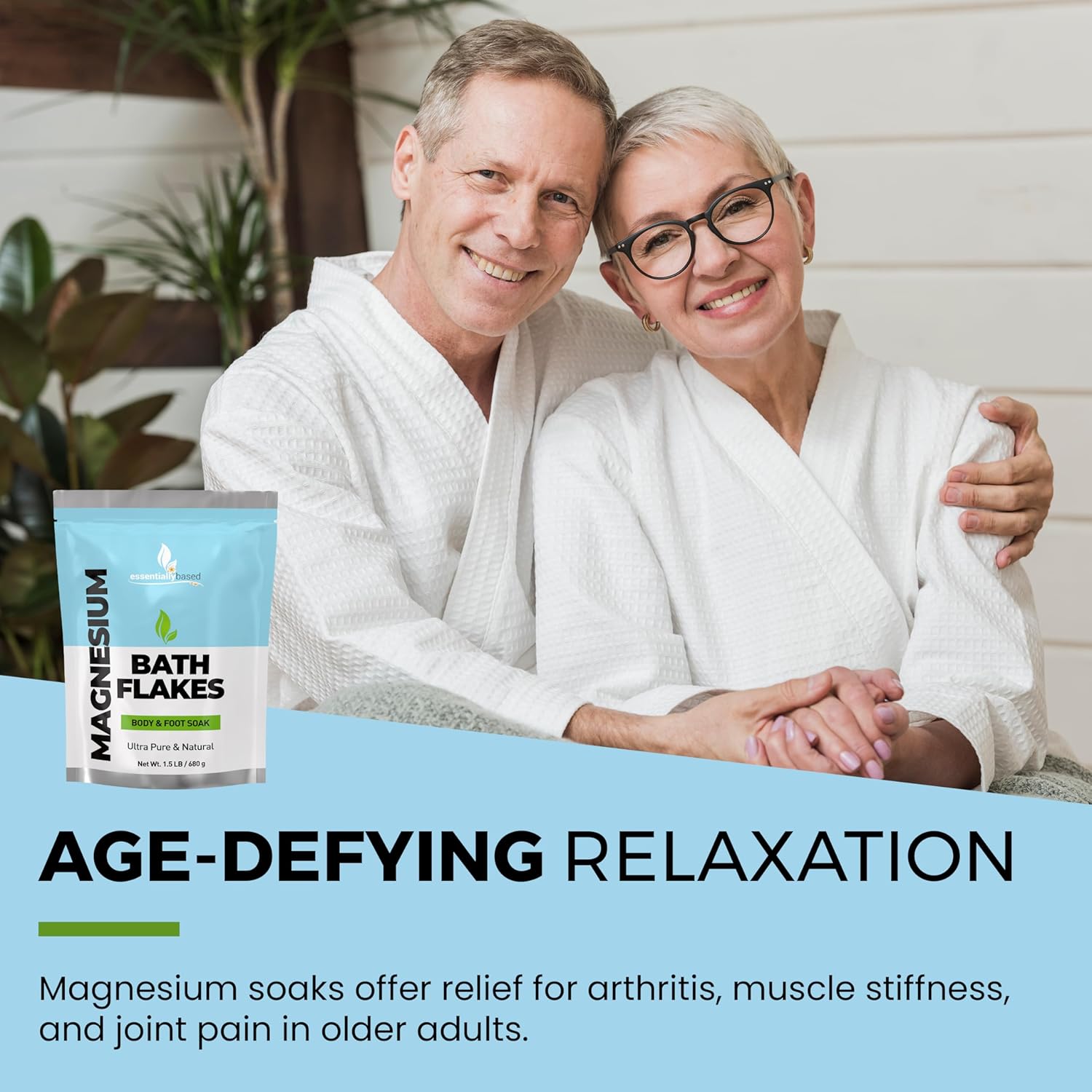 Organic Pure Magnesium Oil Spray and Flakes for Essential Mineral Boost