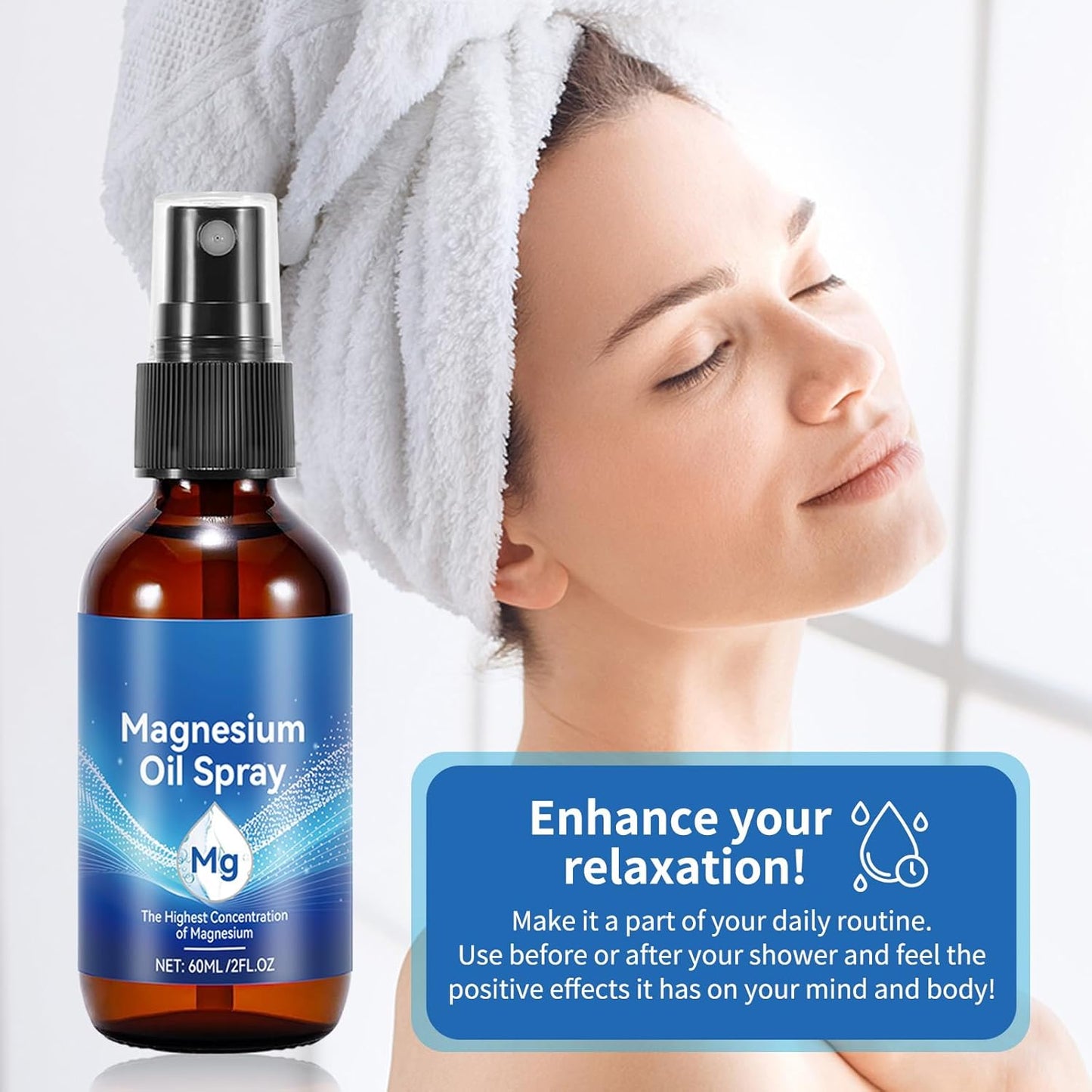 Organic Pure Magnesium Oil Spray for Joint Health & Sleep Support - Fast Absorption, No Unhealthy Minerals - Easy to Use