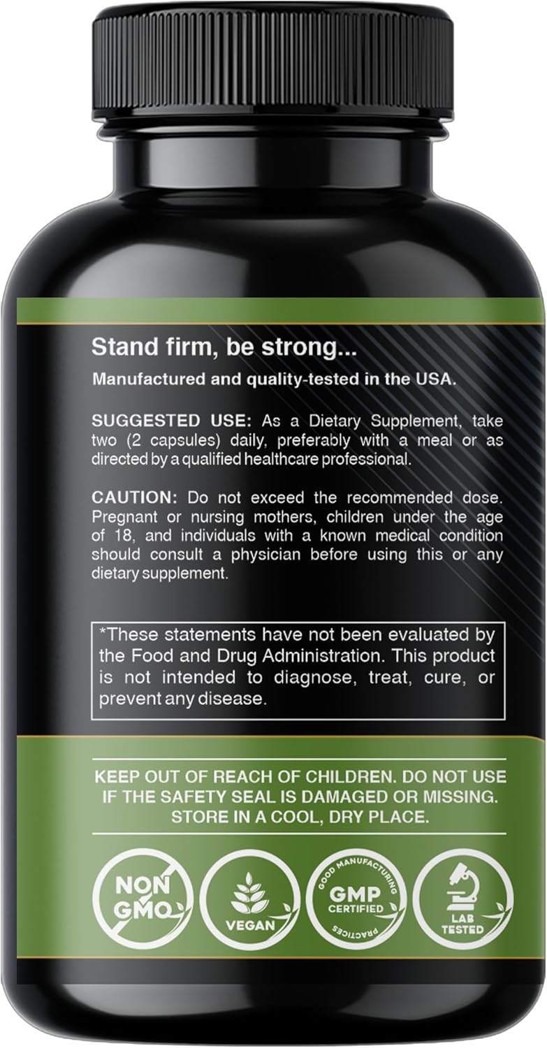 Organic Quercetin with Bromelain, Vitamin C, Zinc | Immune Support Supplement 500mg Capsules | Made in USA, Third Party Tested by Gade Nutrition