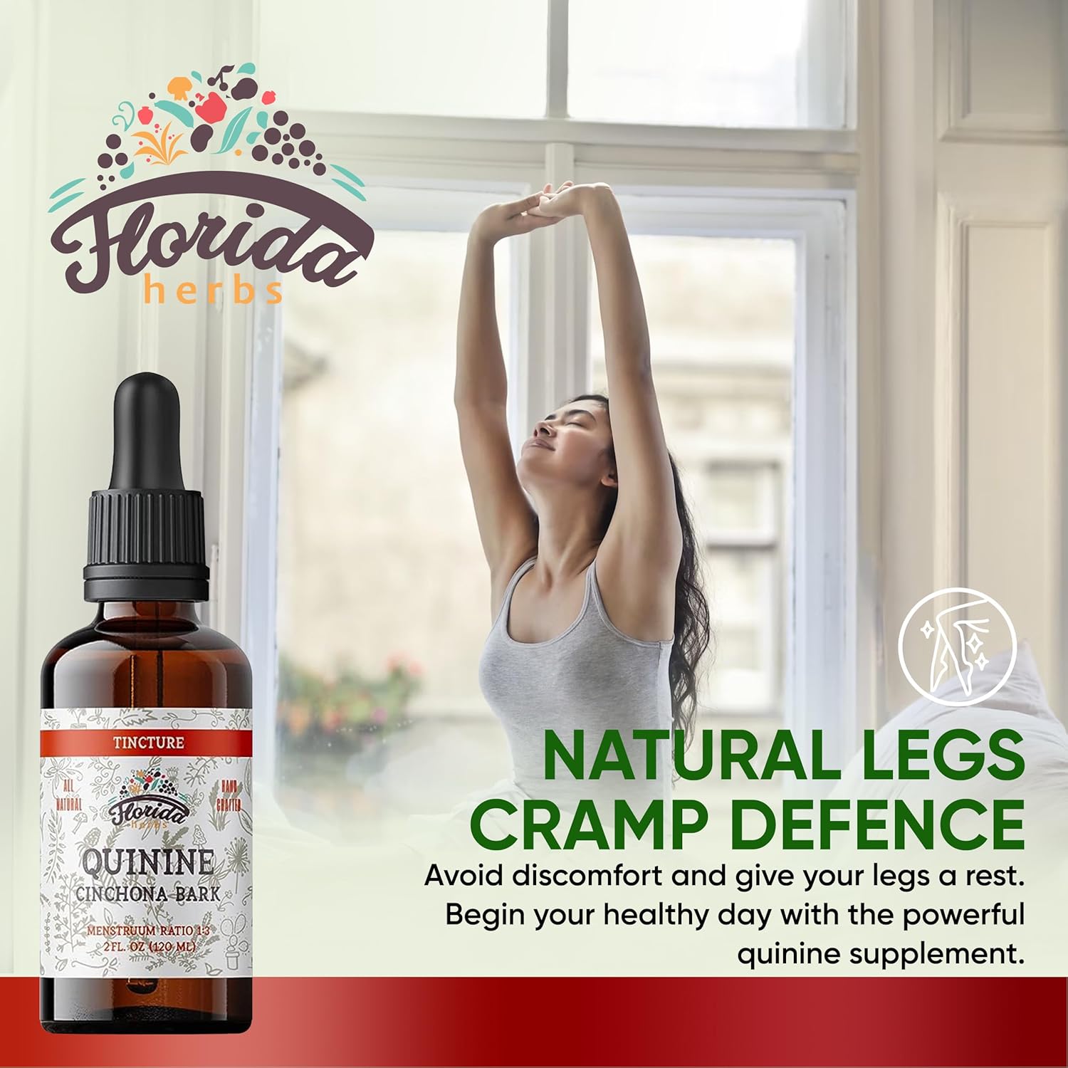 Organic Quinine Tincture Extract - Cinchona officinalis Herbal Supplement - Non GMO, Gluten Free - 670mg (2oz) - Cold-Pressed Vegetable Glycerine