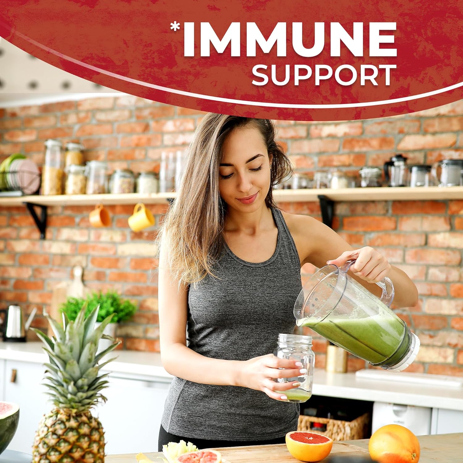 Organic Raw Irish Sea Moss Gel with Strawberry Banana Flavor - Vitamin and Mineral-Rich Superfood for Immune and Digestive Health - 10 oz.