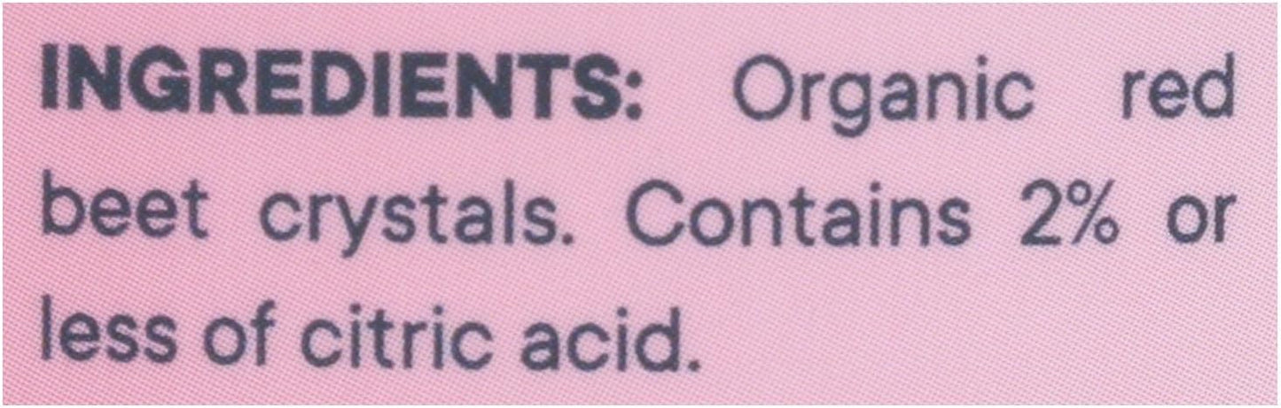 Organic Red Beet Crystals Powder - Nitric Oxide Booster, Energizing Superfood, Vegan, Equivalent to 5.5 lbs. of Red Beets, Freshly Harvested