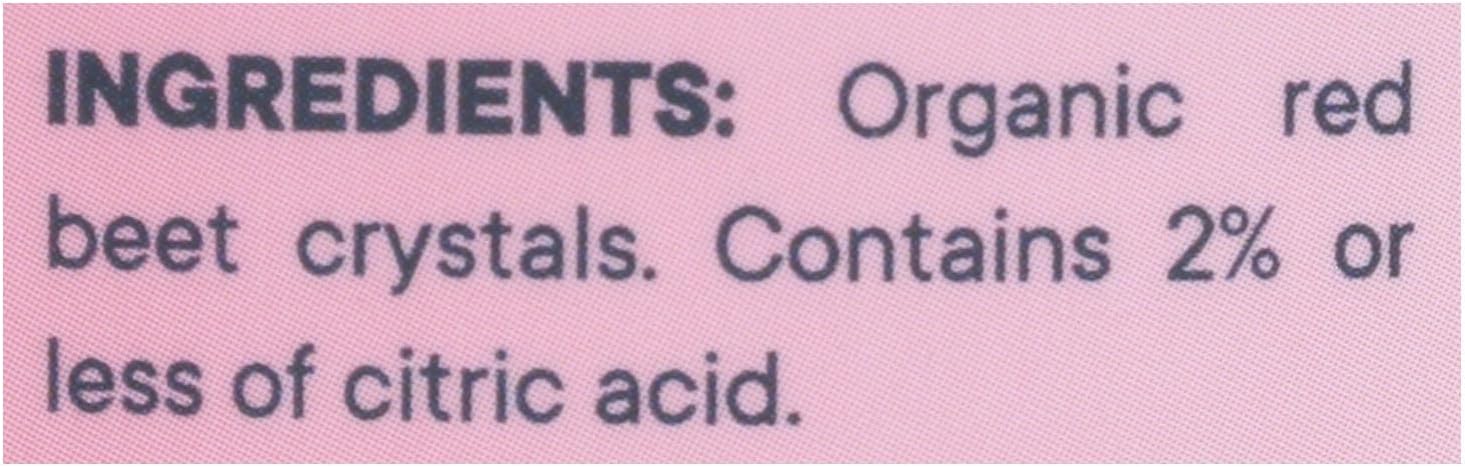 Organic Red Beet Crystals Powder - Nitric Oxide Booster, Energizing Superfood, Vegan, Equivalent to 5.5 lbs. of Red Beets, Freshly Harvested