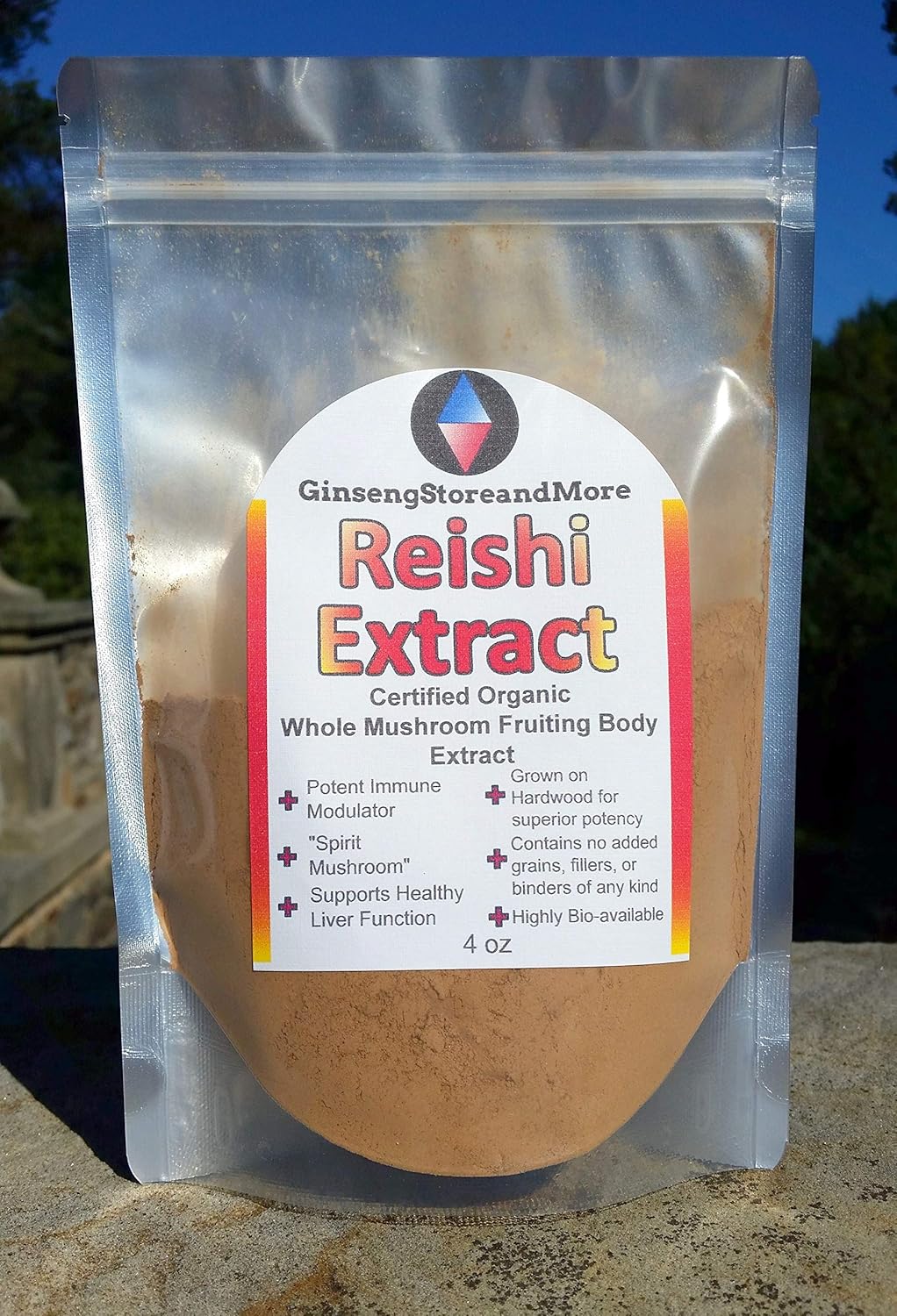 Organic Red Reishi Mushroom Extract - 4oz | High Beta-Glucans | Ganoderma Lucidum | Energy & Immune Support