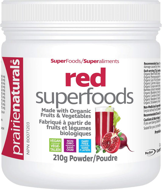 Organic Red Superfood Powder by Prairie Naturals - 7.4 Ounces