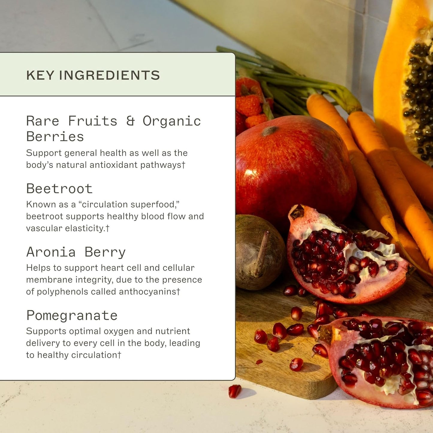 Organic Reds Superfood Powder with 13 USDA Certified Ingredients - Amy Myers MD's Best Super Reds Powder - Beet Root, Pomegranate, Raspberry - 30 Servings