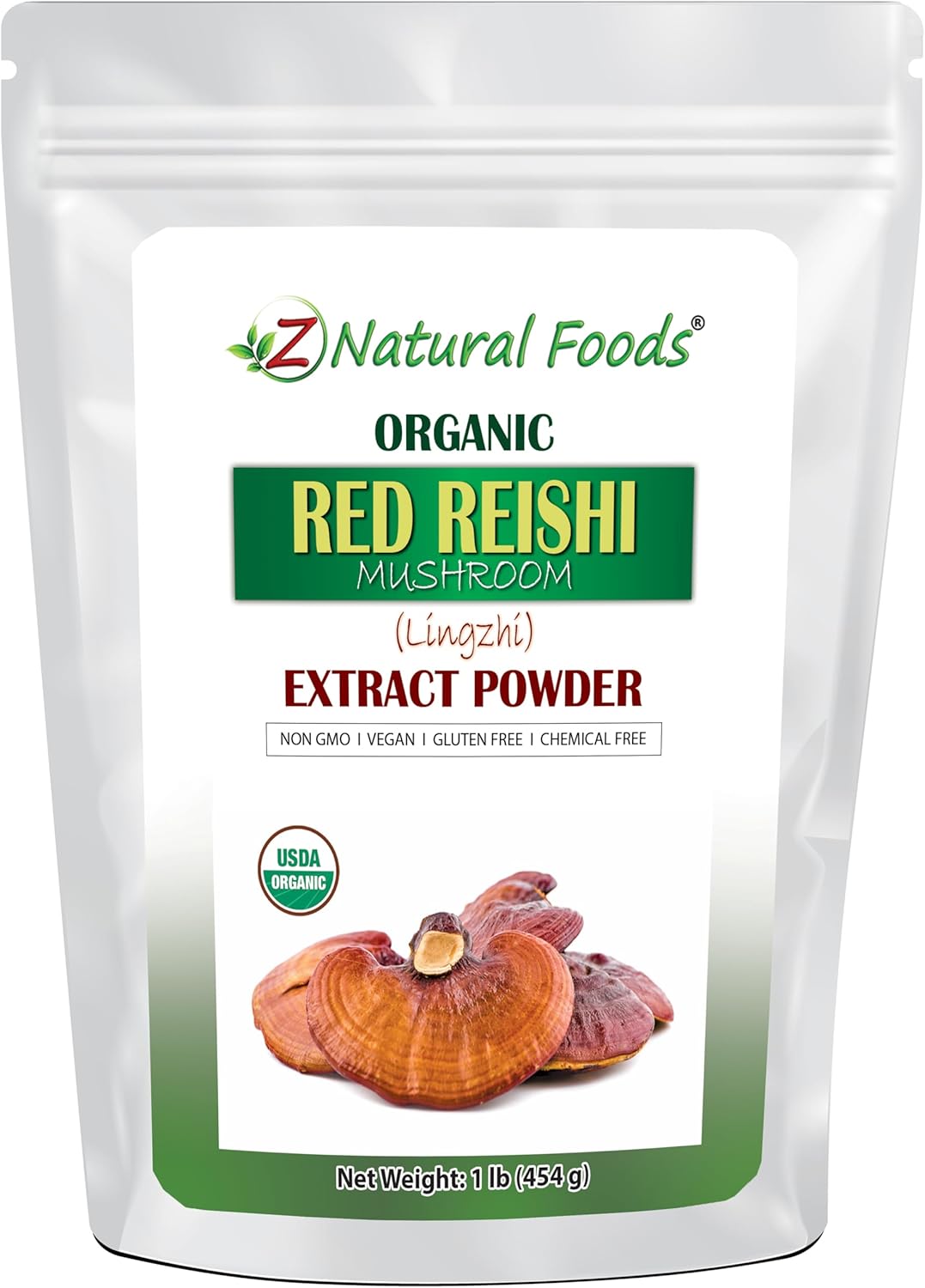 Organic Reishi Mushroom Extract Powder - 1 lb - Premium Concentrated Extract for Immune Health Support, Energize Your Morning with Coffee and Tea