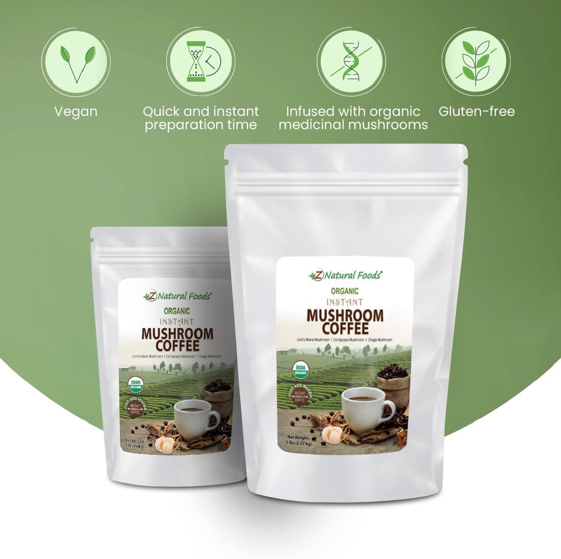 Organic Reishi Mushroom Extract Powder - 1 lb - Premium Concentrated Extract for Immune Health Support, Energize Your Morning with Coffee and Tea
