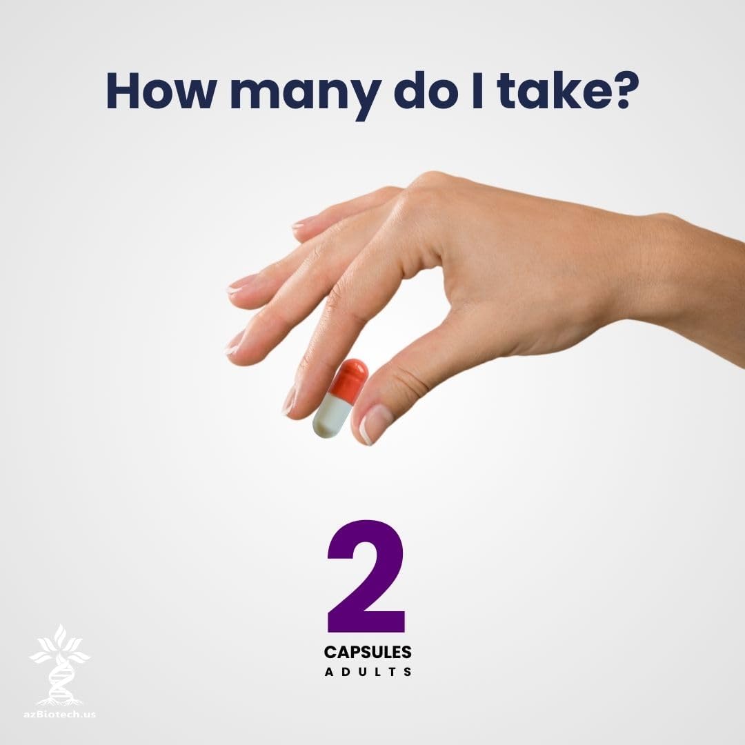 Organic Resveratrol Capsules - 100% Pure Antioxidants for Anti-Aging & Cardiovascular Health - 120 Caps - Immune Boost & Mental Clarity - AZ BIOTECH