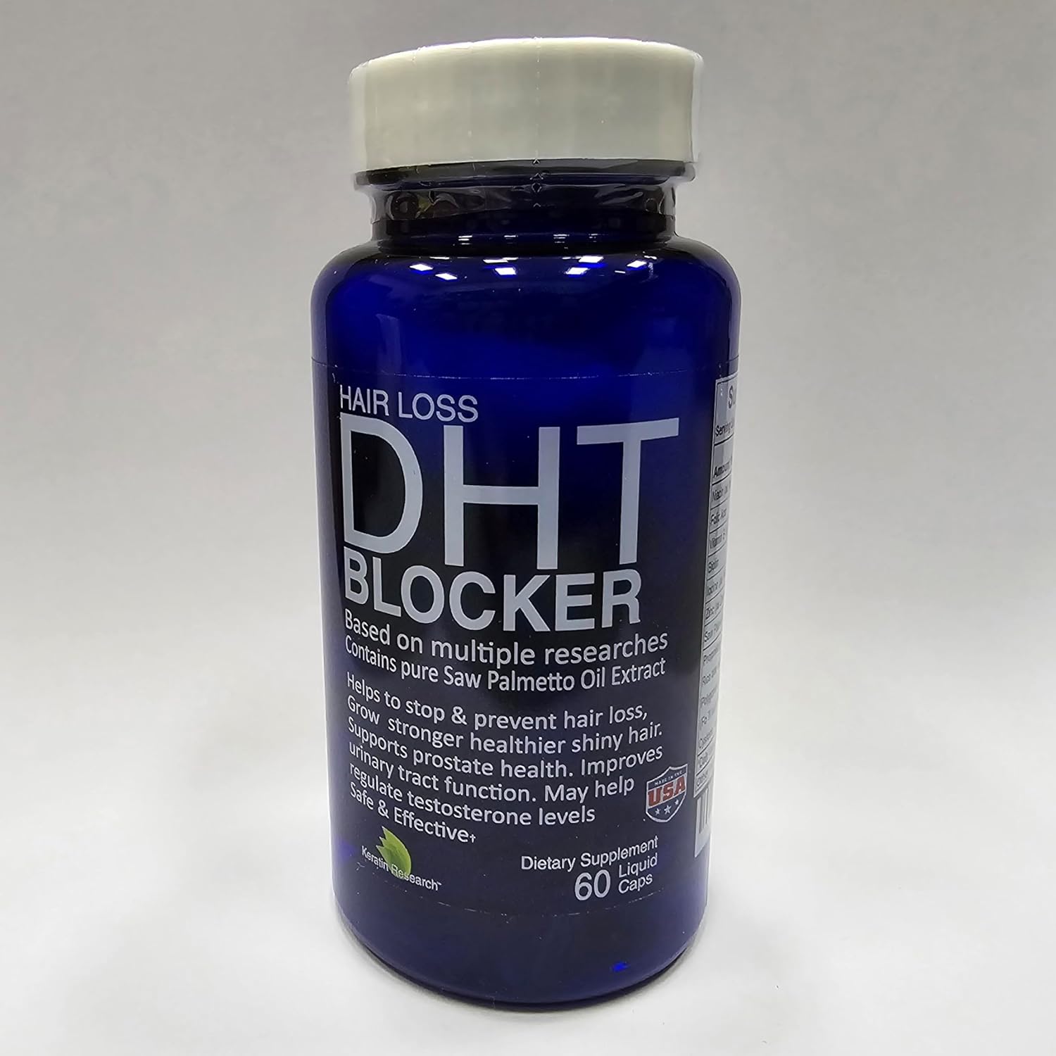 Organic Saw Palmetto Oil with Beta Sitosterol for Prostate Health & Hair Loss - DHT Blocker & Sleep Aid (30-Day Supply)