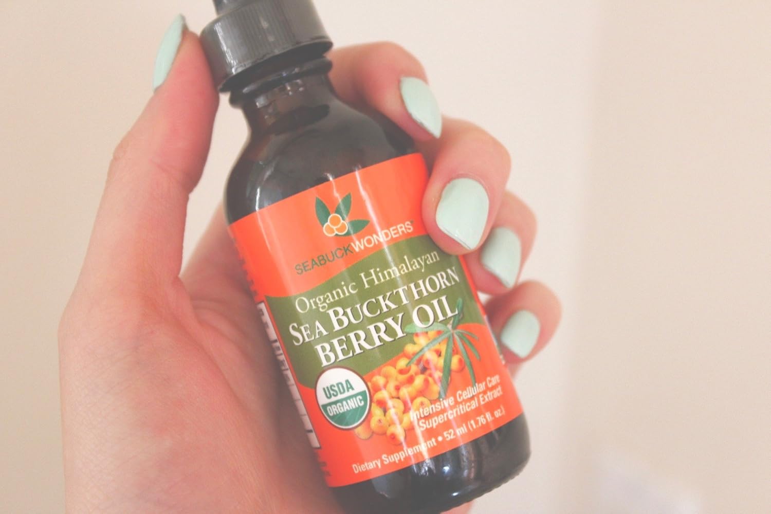 Organic Sea Buckthorn Berry Oil 1.76 FL OZ Bottle - Pack of 12 - SEA-BUCK-WONDERS