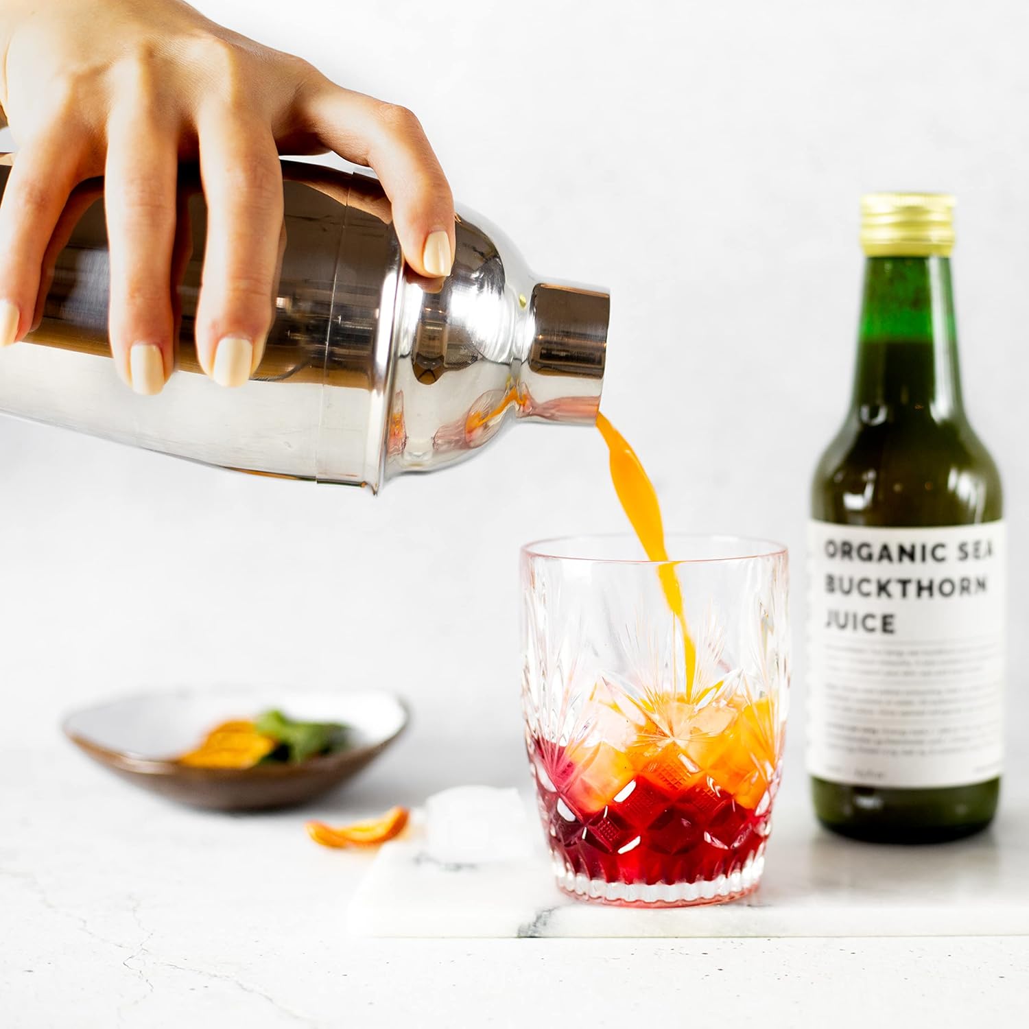 Organic Sea Buckthorn Juice 8.5 fl oz - Immunity Support, Energy Boost - Rich in Vitamin C, Omega-7, Beta-carotene - Undiluted, No Sugar - Non-GMO - Recyclable Glass - Erbology