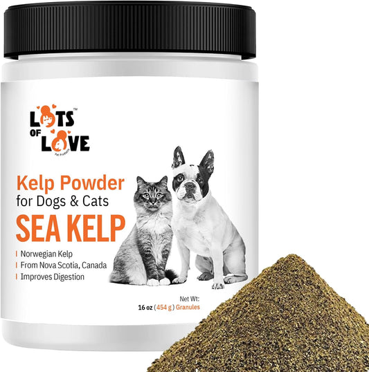 Organic Sea Kelp Supplement Granules for Dogs & Cats - 16 Oz, 1 Pound