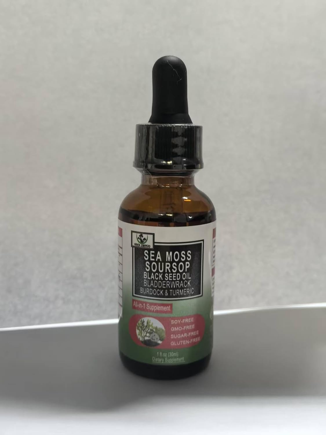 Organic Sea Moss Black Seed Oil Soursop Drops with Multiminerals for Immune & Digestive Support
