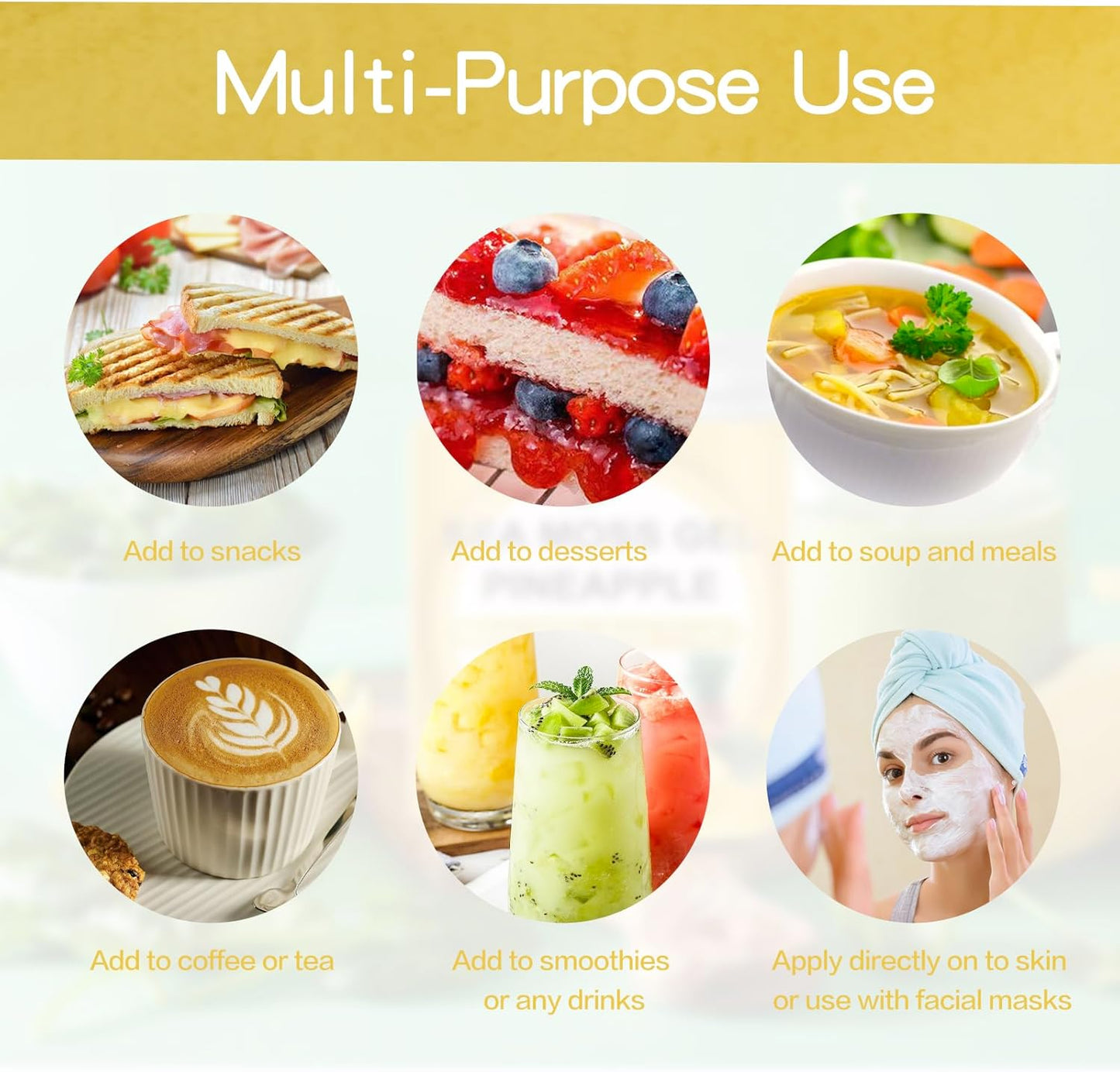 Organic Sea Moss Gel with Fresh Fruit (10oz) - Pineapple Flavor, Gluten-Free, Vegan, Non-GMO Superfood with Essential Vitamins & Minerals