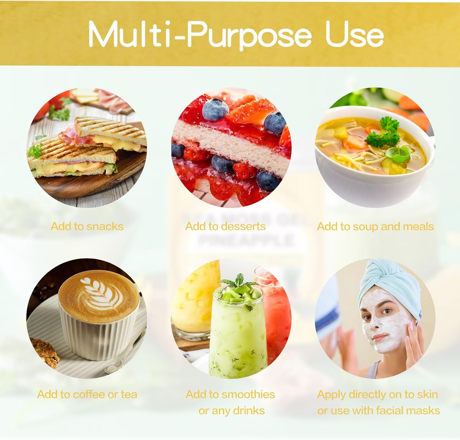 Organic Sea Moss Gel with Fresh Fruit (10oz) - Pineapple Flavor, Gluten-Free, Vegan, Non-GMO Superfood with Essential Vitamins & Minerals