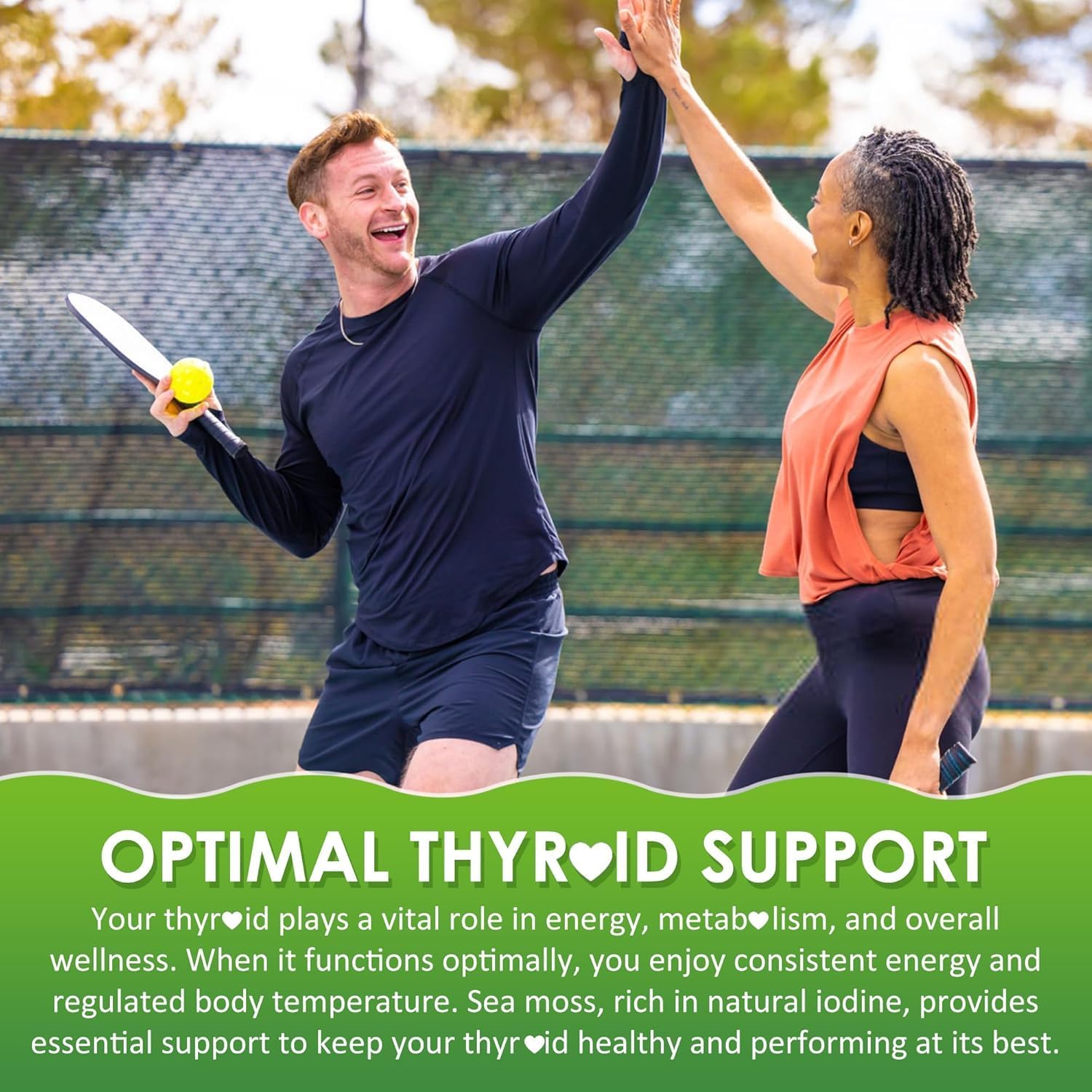 Organic Sea Moss Gummies for Immune & Thyroid Support - Apple Cider Vinegar, Burdock Root, Bladderwrack - Vegan Supplement for Gut & Skin Health, Sugar-Free - 60 Count