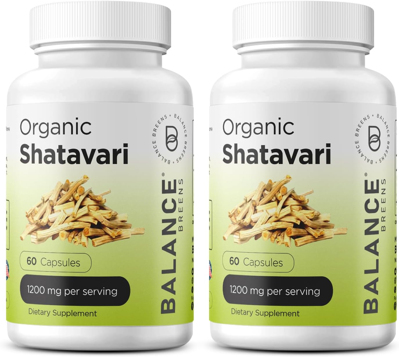 Organic Shatavari Capsules 1200mg - Lactation Support & Hormonal Balance for Women