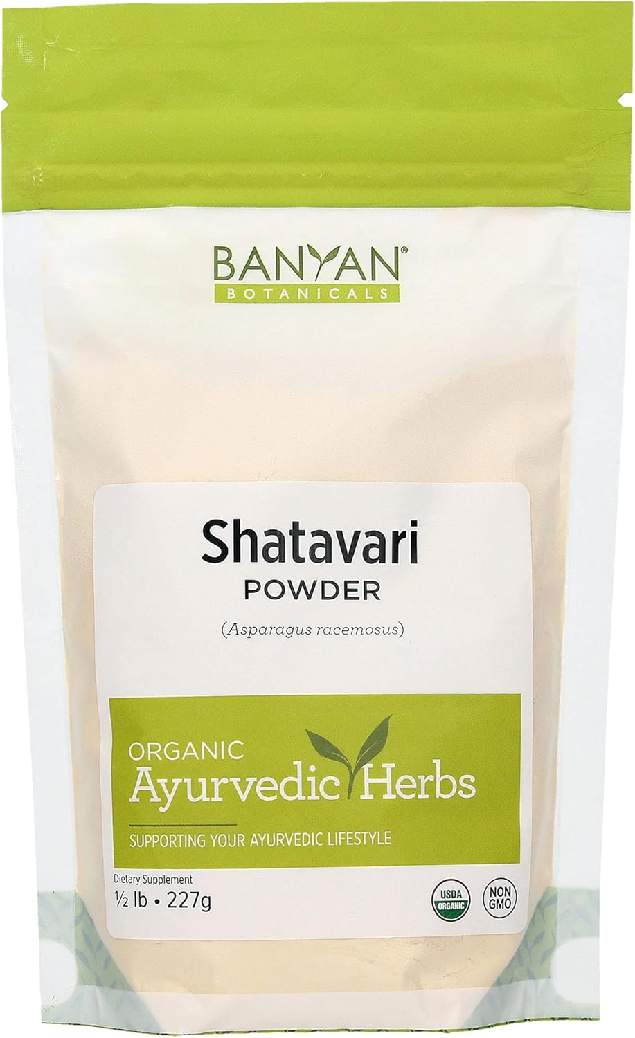 Organic Shatavari Powder - Ayurvedic Herb for Female Hormones, Energy & Vitality - 1/2lb - Non-GMO Vegan Formula