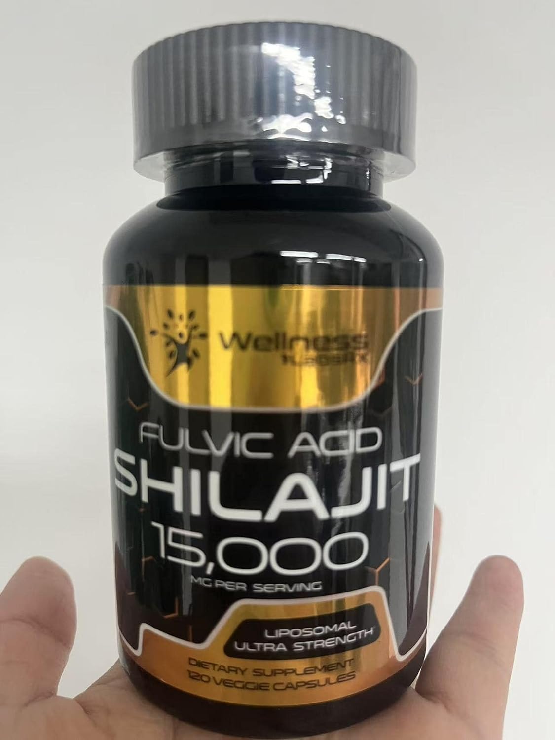 Organic Shilajit and Mushroom Capsules by WELLNESS LABSRX - Natural Wellness Supplement