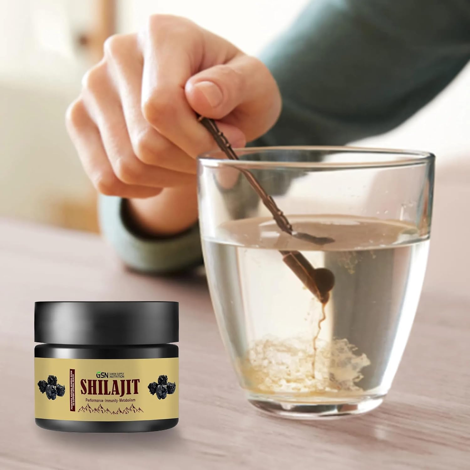 Organic Shilajit Resin 30g - Himalayan Blend with 85+ Trace Minerals & Fulvic Acid - 600mg Maximum Potency - Energy Boost & Immune Support - 50 Servings