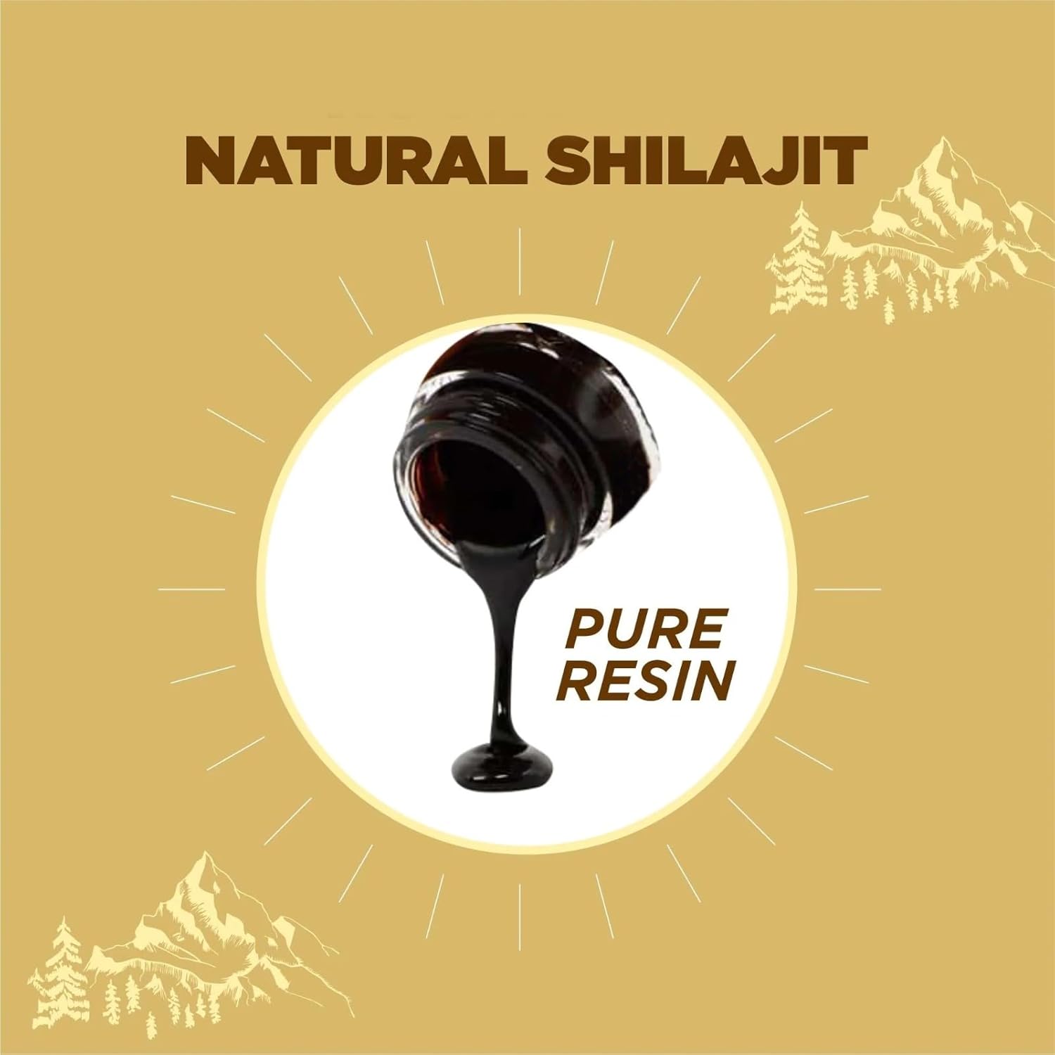 Organic Shilajit Resin 600mg - Pure Himalayan Shilajit with 85+ Trace Minerals - Energy & Immune Support - 30g (1 Pack)