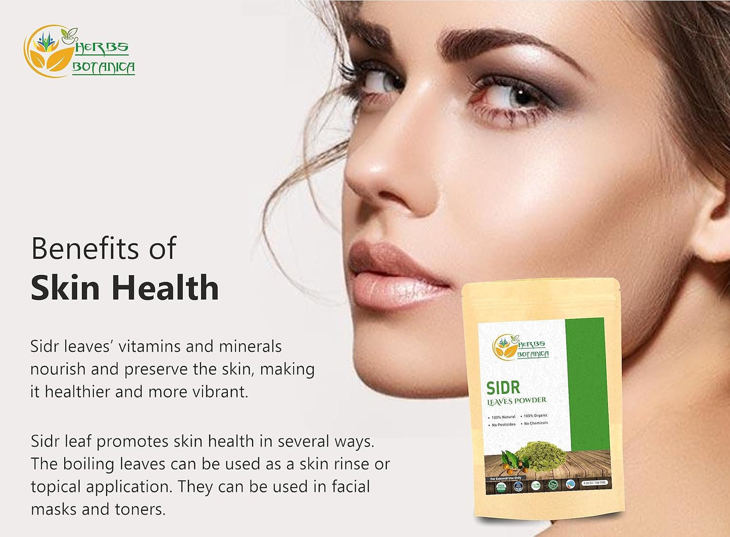 Organic Sidr Leaves Powder for Health Support & Digestion | Handpicked & Finely Ground for Maximum Nutrients 5.3 oz