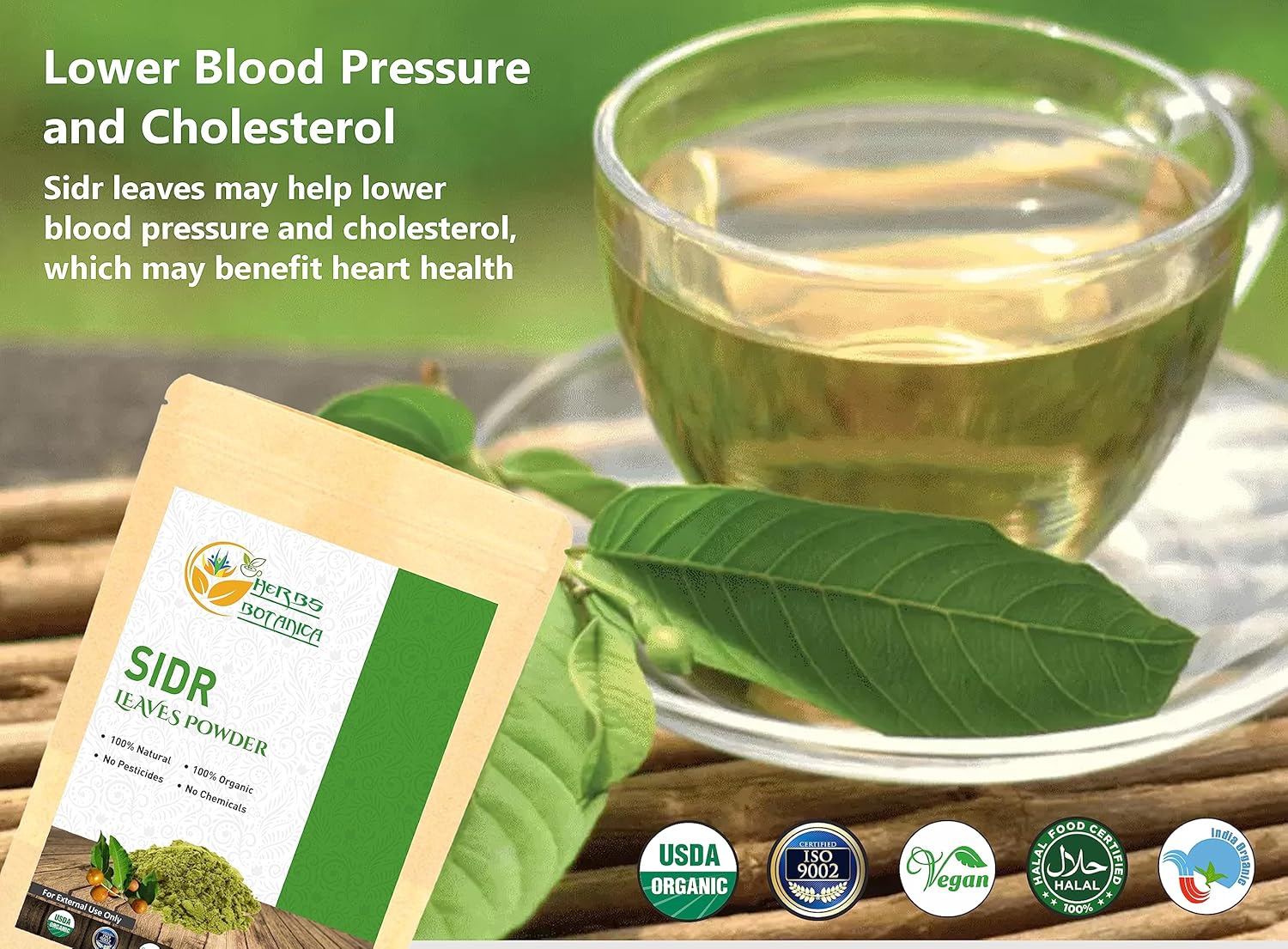 Organic Sidr Leaves Powder for Health Support & Digestion | Handpicked & Finely Ground for Maximum Nutrients 5.3 oz