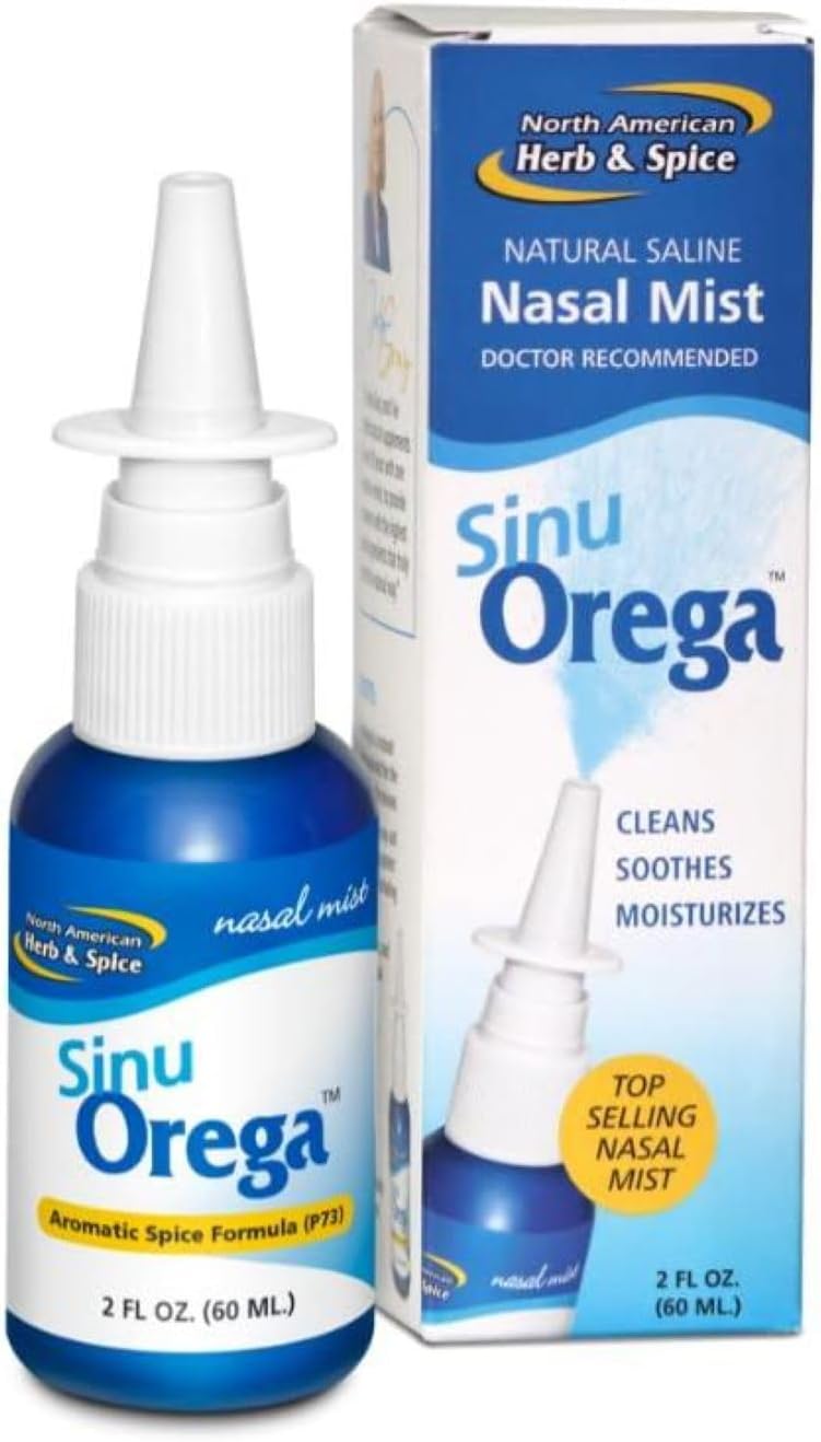 Organic Sinu Orega Nasal Spray by North American Herb and Spice - 2 fl oz