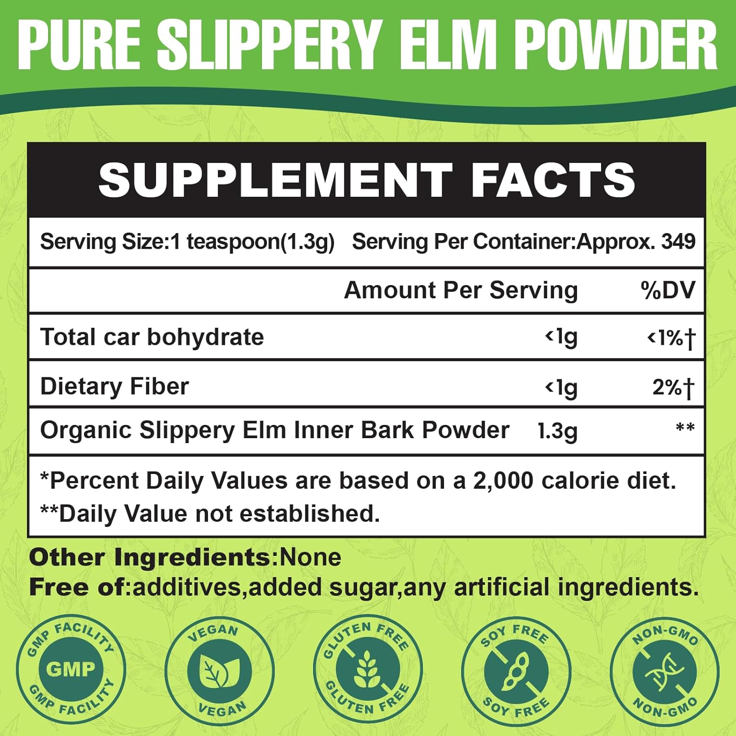 Organic Slippery Elm Powder - 14 Packs of Inner Bark Made Heucves Slippery Elm Bark