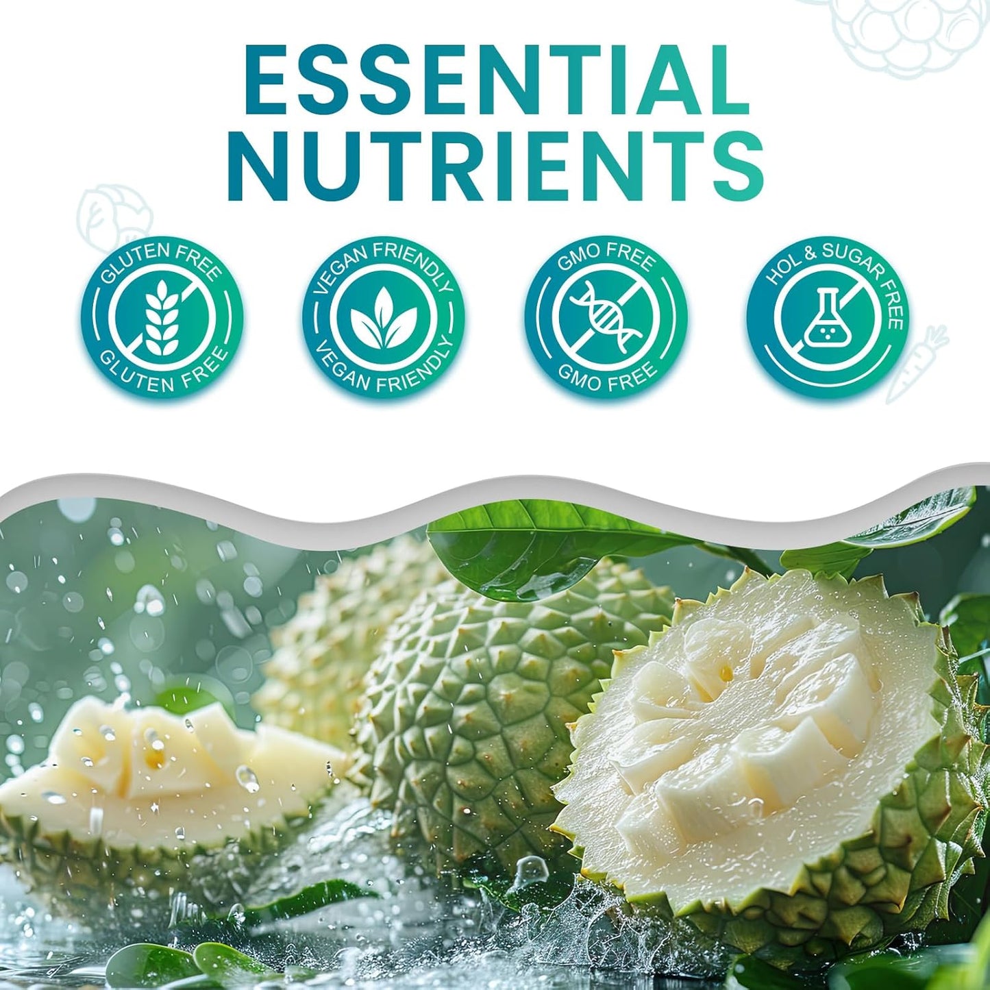 Organic Soursop Bitters Liquid Drops with Graviola Extract - Natural Multivitamin for Men & Women