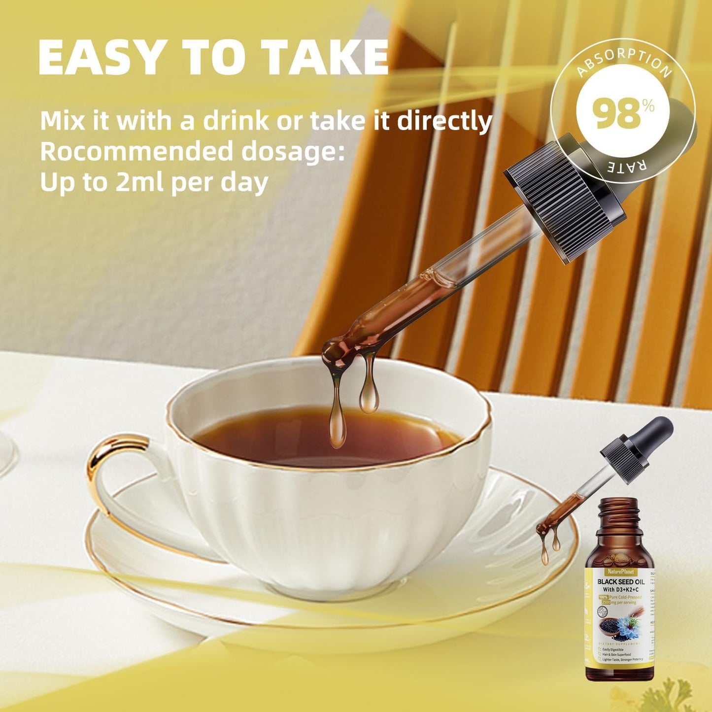 Organic Soursop Multivitamin and Black Seed Oil Liquid Drops Bundle for Natural Wellness