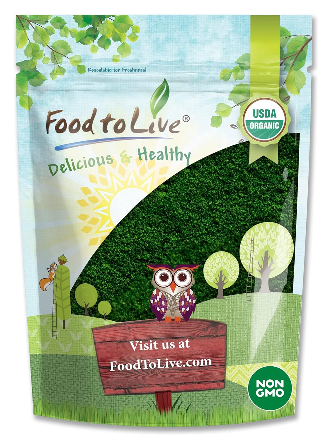 Organic Spirulina and Chlorella Powder Mix - 8oz, Non-GMO, Rich in Chlorophyll, Vegan Superfood