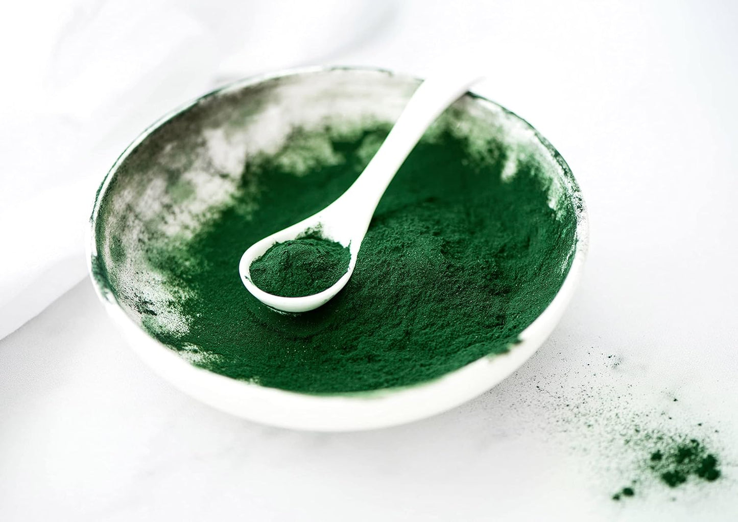 Organic Spirulina and Chlorella Powder Mix - 8oz, Non-GMO, Rich in Chlorophyll, Vegan Superfood