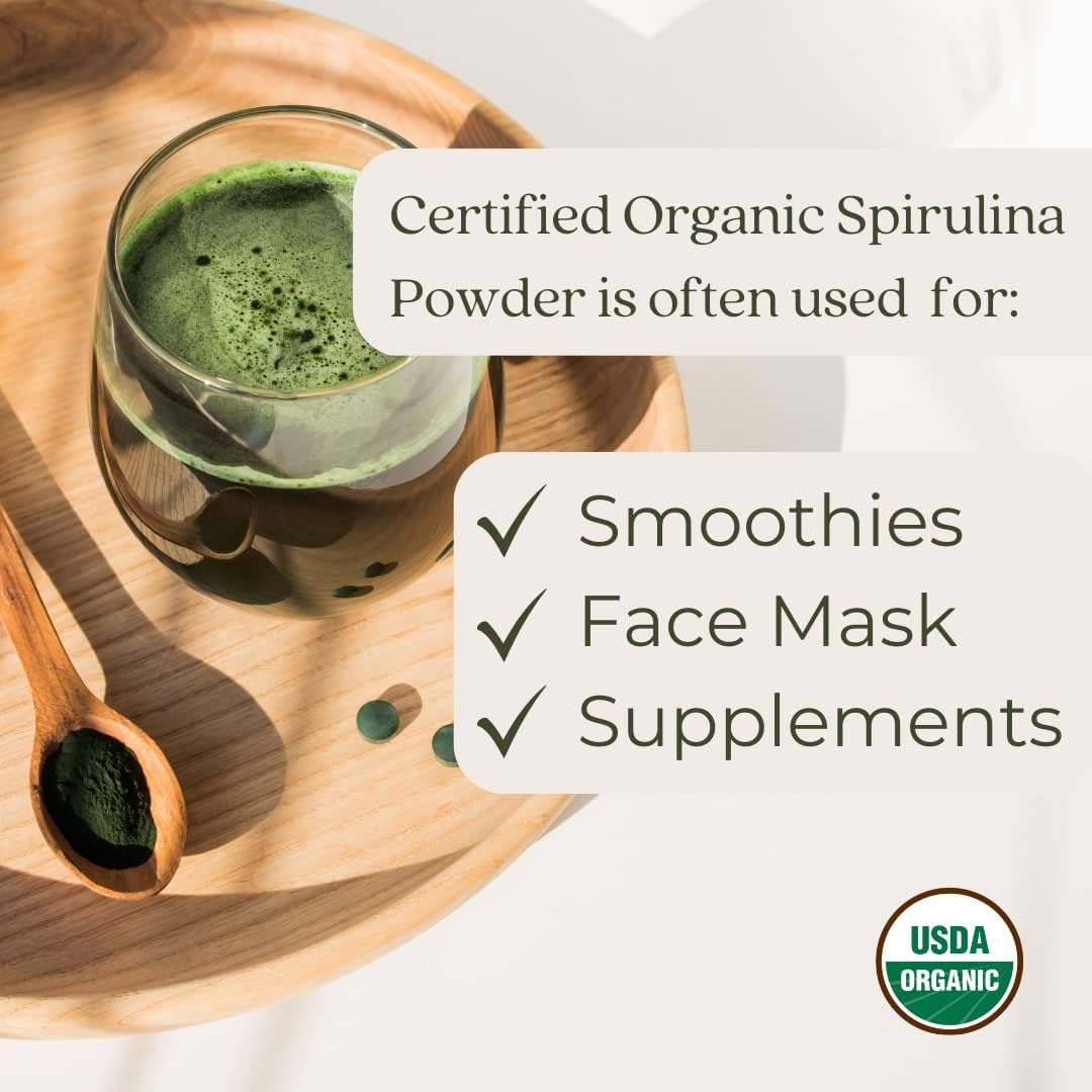 Organic Spirulina Powder by Starwest Botanicals - 4 Ounces